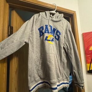 NFL Team Apparel LA Rams  Gray Hoodie